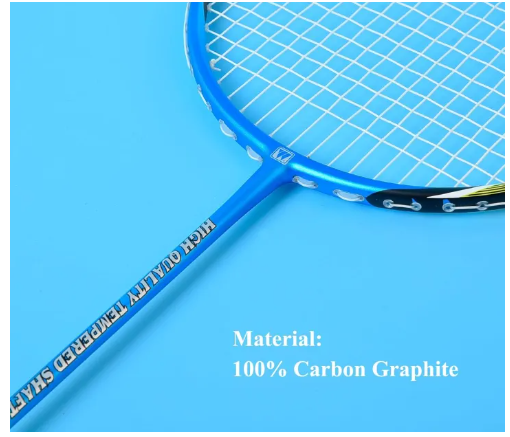 2-Player Carbon Graphite Badminton Racket set