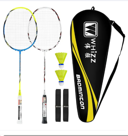 2-Player Carbon Graphite Badminton Racket set