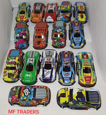 Half Metal Cars Theme Toy Pack of 4 mini Car